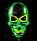 Colored Led Silver Skull Mask