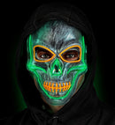 Colored Led Silver Skull Mask