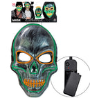 Colored Led Silver Skull Mask