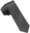 Satin Black Slim Tie