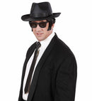 Satin Black Slim Tie