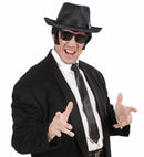 Satin Black Slim Tie