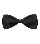 Black Bow Tie Satin