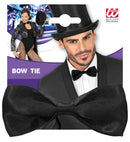Black Bow Tie Satin