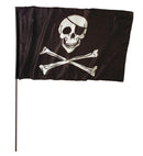 Pirate Flag  120X70 Cm  With Stick  140 Cm 