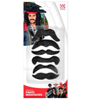 Set Of 6 Pirate Moustaches