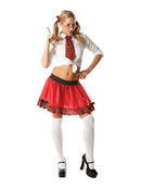 Womens Schoolgirl Tutu Set Red Skirt