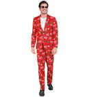 Merry Christmas Party Fashion Suit  Jacket, Pants 