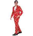Merry Christmas Party Fashion Suit  Jacket, Pants 