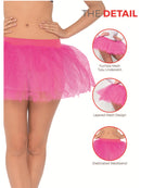 Adult Tutu Underskirt Fuchsia Hot Pink 4 Layers 30cm Long 4