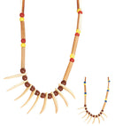 Deluxe Native Indian Necklace 2 Colors Ass.
