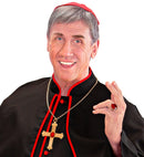Cardinal Set  Necklace With Cross, 2 Rings 
