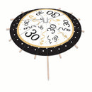 30th Birthday Drink Umbrellas Pack of 12 1
