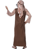 Shepherd Costume Adult Striped Nativity Robe and Headpiece 3