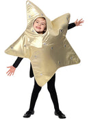 Christmas Star Costume Kids Gold Tabbard 4