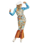 Hippie Woman Velvet  Shirt Withvest And Belt, Pants, Hat 