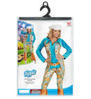 Hippie Woman Velvet  Shirt Withvest And Belt, Pants, Hat 