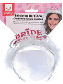 Bride To Be Tiara White Veil with Pink Bride To Be Lettering 3