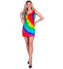 Neon Tie Dye Party Fashion Dress  Dress 
