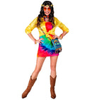 Neon Tie Dye Party Fashion Dress  Dress 