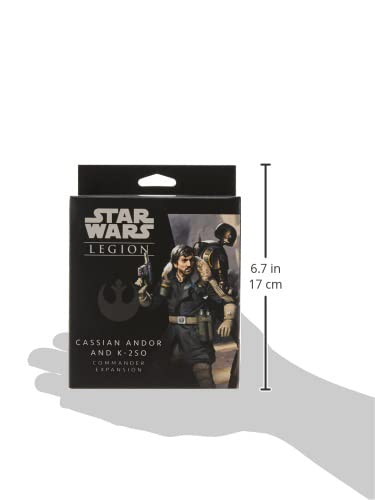 Star Wars: Legion Cassian Andor and K-2SO Commander Expansion - Elite Intellgence! Tabletop Miniatures Strategy Game for Kids & Adults, Ages 14+, 2 Players, 3 Hour Playtime, Made by Atomic Mass Games