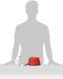 Fez Hat Adult Red 13cm High Costume Accessory