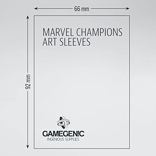 Gamegenic Marvel Champions Sleeves Marvel Black, GGS15013ML