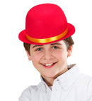 Pink Bowler Hat Felt