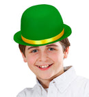 Green Bowler Hat Felt
