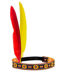 Native Indian Headband With 2 Feathers