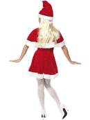 Miss Santa Costume Adult Red White Dress Cape and Hat 3