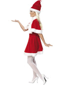 Miss Santa Costume Adult Red White Dress Cape and Hat 2