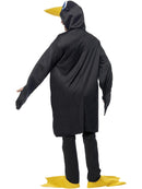 Penguin Costume Black White Bodysuit Red Bow Tie and Yellow Boot Covers 3