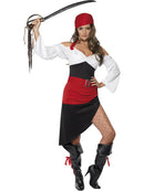Sassy Pirate Wench Costume with Skirt Ladies Dress 1