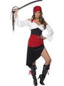 Sassy Pirate Wench Costume with Skirt Ladies Dress 1