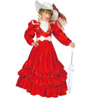 Clementina  Dress With Wire Hoop, Ribbon Belt, Hat 