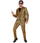 Gold Animalier Party Fashion Suit  Jacket, Pants 