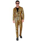 Gold Animalier Party Fashion Suit  Jacket, Pants 