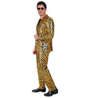 Gold Animalier Party Fashion Suit  Jacket, Pants 