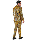 Gold Animalier Party Fashion Suit  Jacket, Pants 