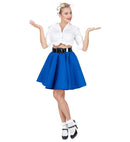 Blue Rock 'N' Roll Skirt
