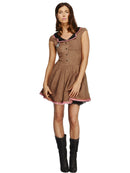 Fever Wild West Costume Adult Brown Dress 1