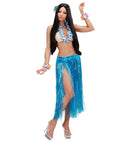 Hawaiian Skirt - Blue Color - 75 Cm