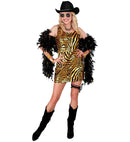 Gold Animalier Party Fashion Dress  Dress 