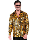 Gold Animalier Party Fashion Shirt  Shirt 