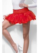 Tulle Net Petticoat Red Underskirt Bow Detail Costume Accessory 1