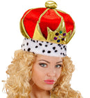 Deluxe Maxi Velvet Crown Studded With Jewels