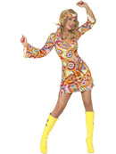 1960s Hippy Costume Dress and Headband 1