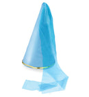 Satin Fairy Hat With Veil Light Blue