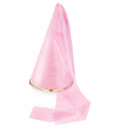 Satin Fairy Hat With Veil Light Pink